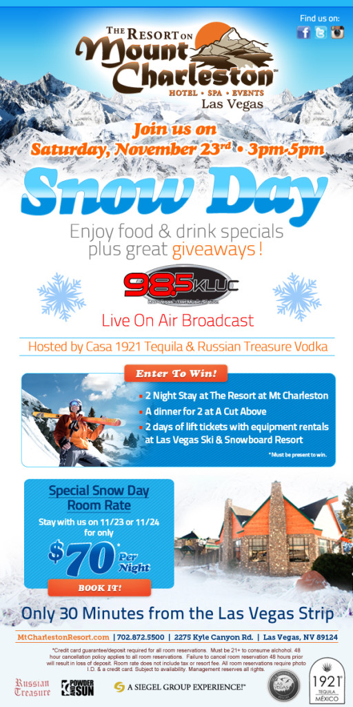 The Resort on Mt. Charleston Snow Day Mt. Charleston Weather